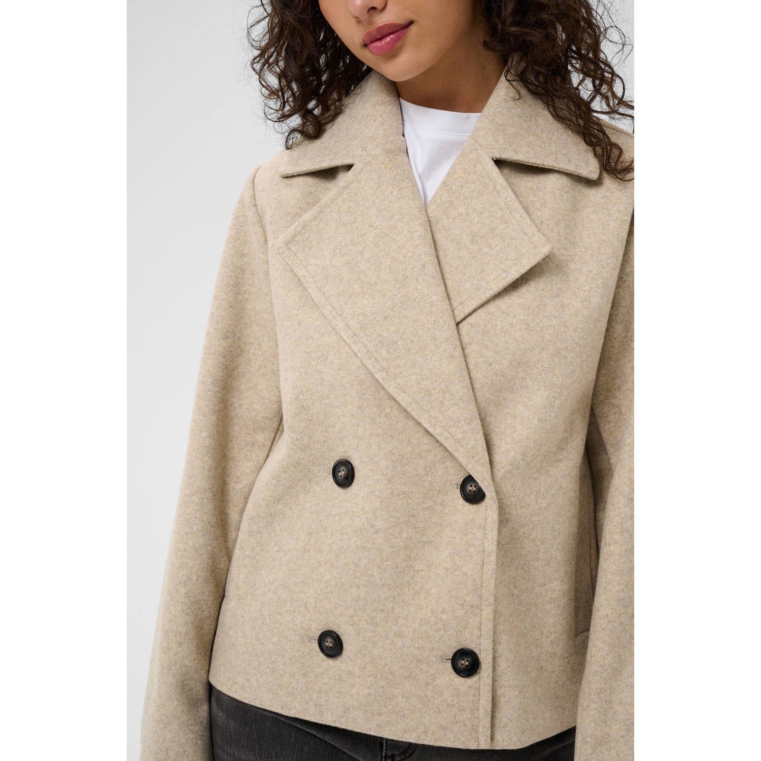 Kaffe manteljas beige