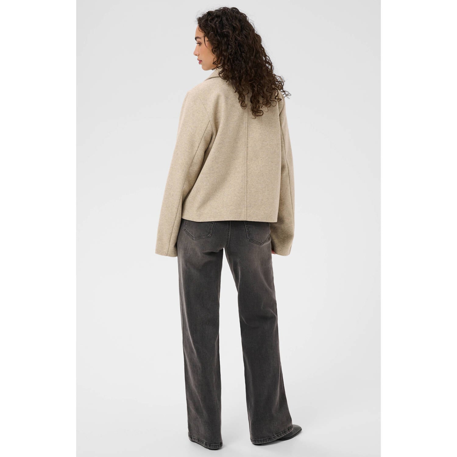 Kaffe manteljas beige