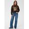 Kaffe sweater met borduursels en print - donkerbruin