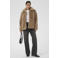 Kaffe imitatiebont faux fur jas met backprint - lichtbruin