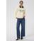 Kaffe sweater met print - beige