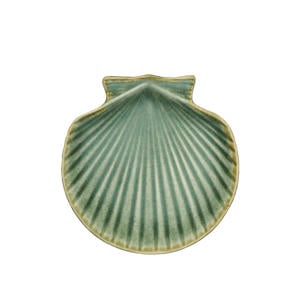 gebaksbord schelp groen (Ø17/18 cm)