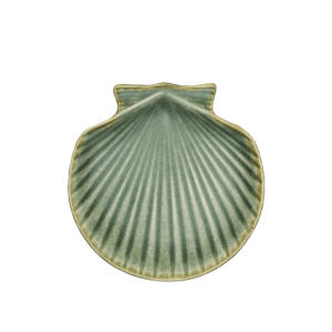 gebaksbord schelp groen (Ø17/18 cm)
