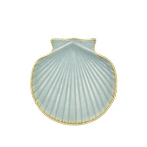 gebaksbord schelp blauw (Ø17/18 cm)