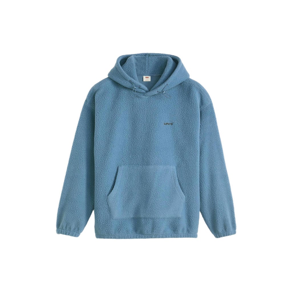 Levi's COZY UP fleece relaxed fit hoodie - blauw