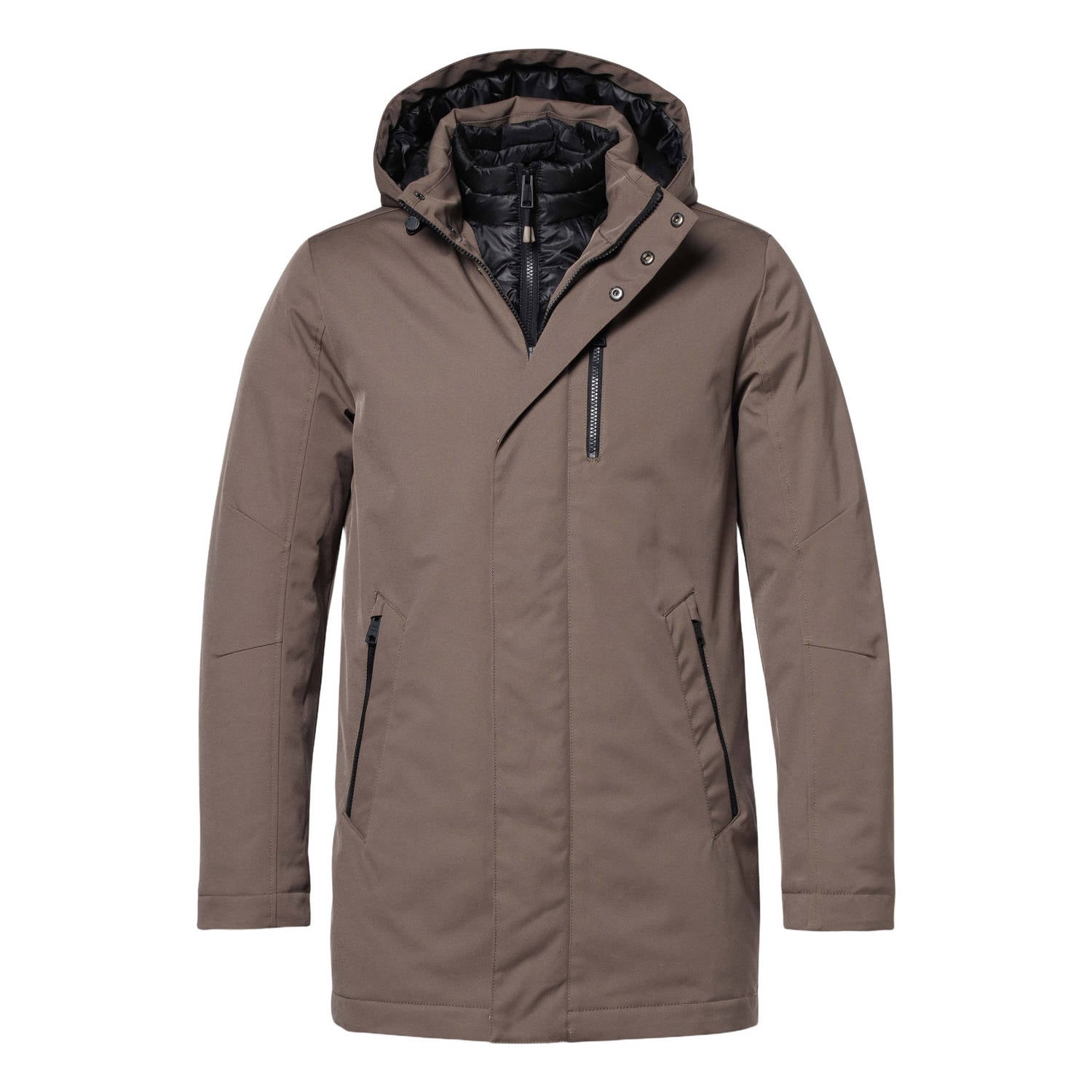 District ZILLION winterparka donkertaupe