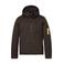 District gewatteerde winterjas - dark brown