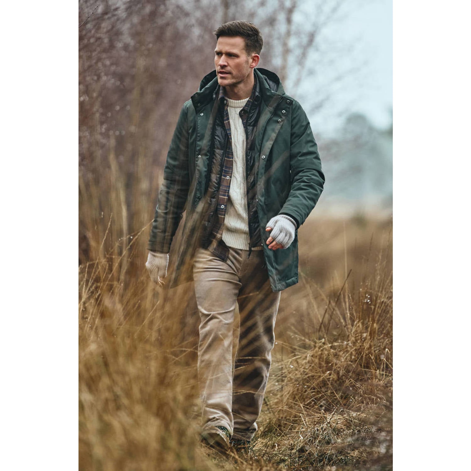 District ZILLION winterparka donkergroen
