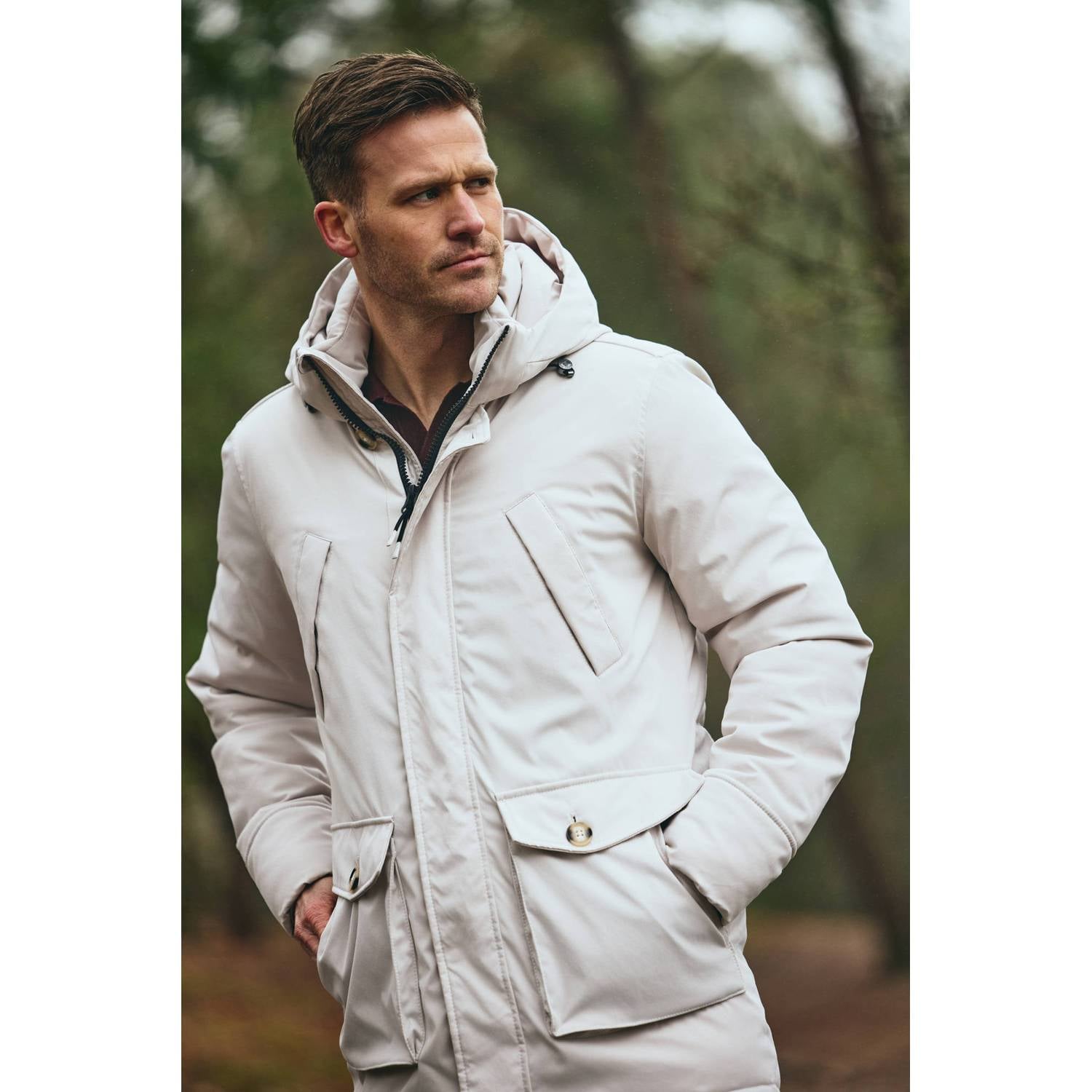 District ZEPPELIN winterparka ecru