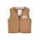 Little Dutch teddy gilet met patches - bruin