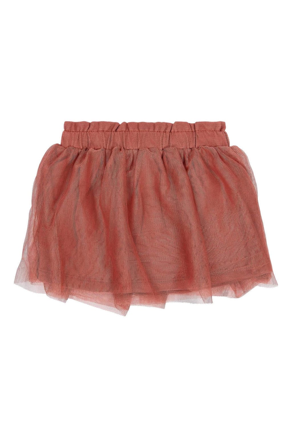 Roze meisjes Little Dutch korte tule rok gemaakt van polyester en met elastische tailleband