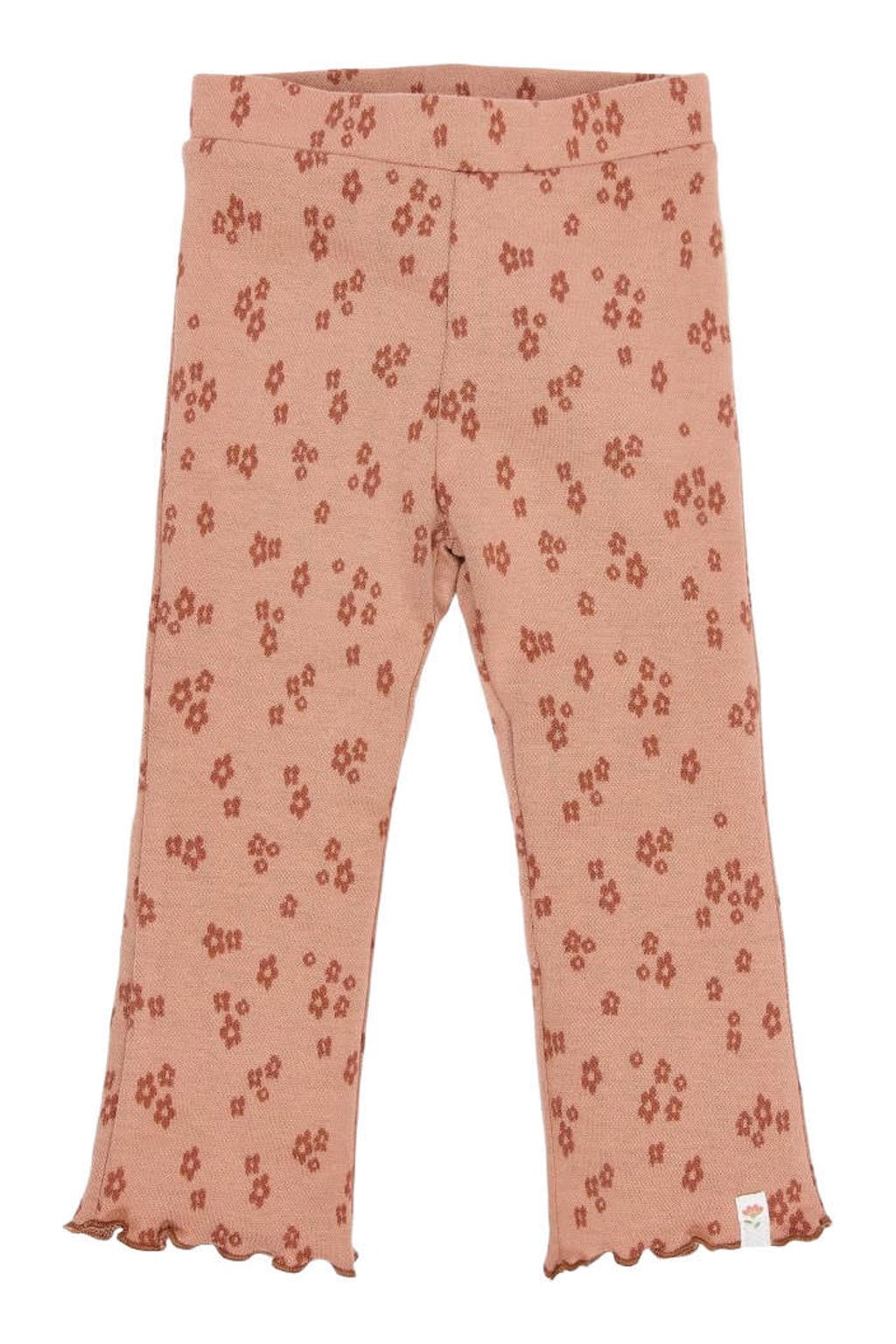 Little Dutch gebloemde flared broek - roze