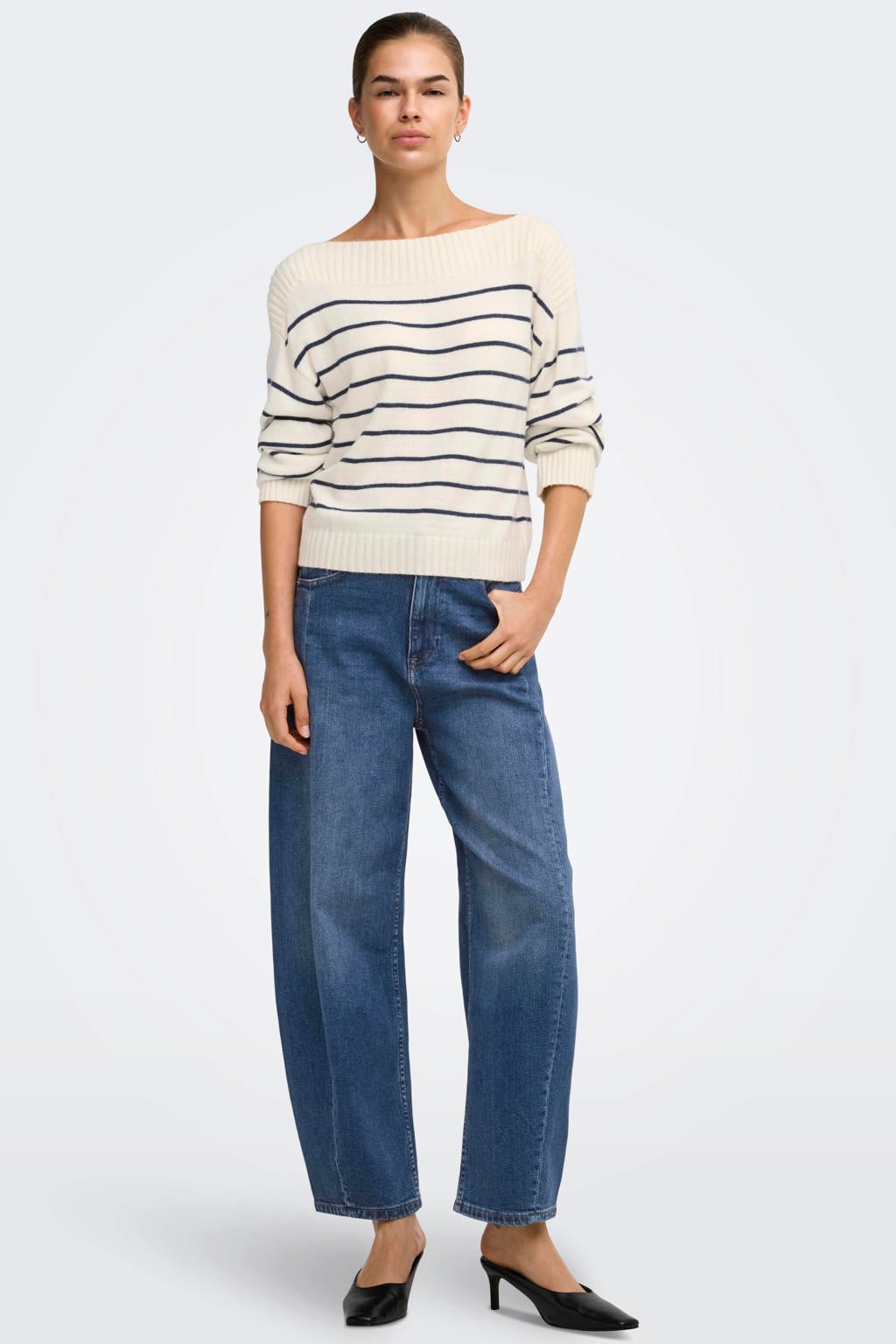 ONLY Onljessica Hw Barrel Ank Dnm Azg622 Noos barrel jeans - mediumblauw