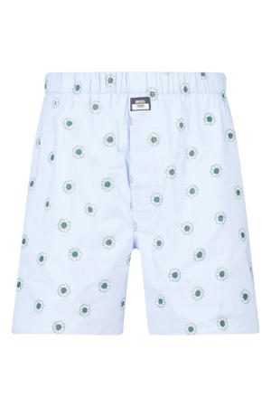 wijde boxershort met print - blauw