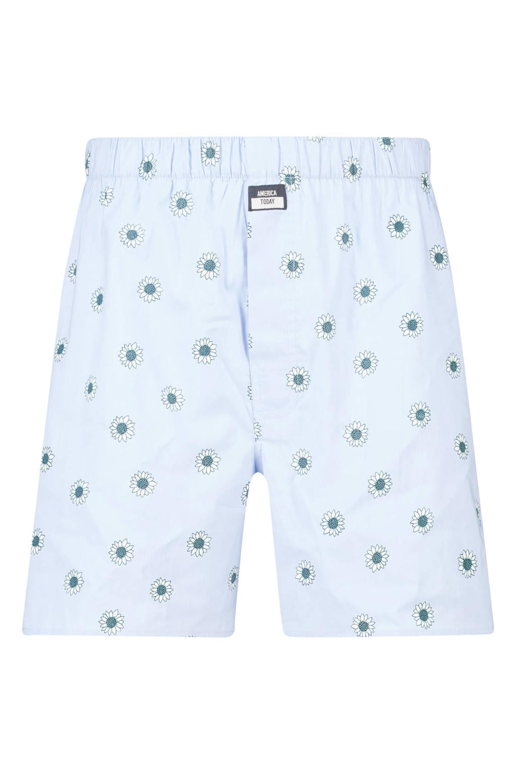 America Today wijde boxershort met print - blauw