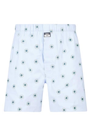 wijde boxershort met print - blauw