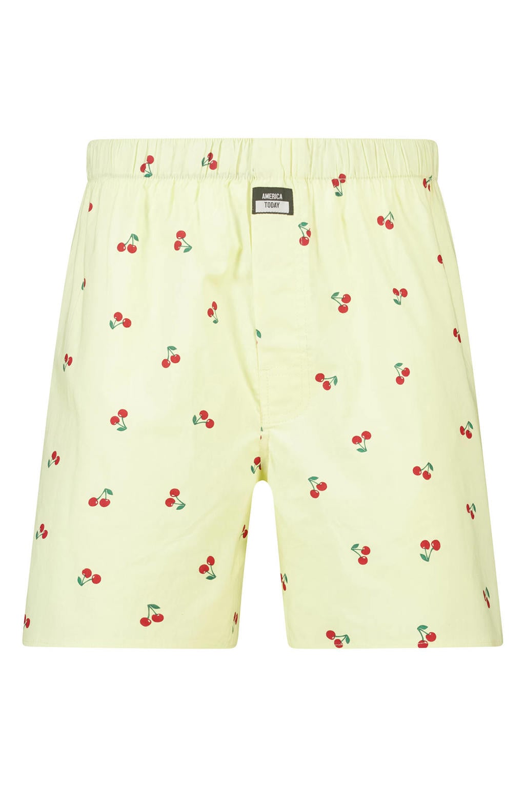 America Today wijde boxershort met print - lichtgeel
