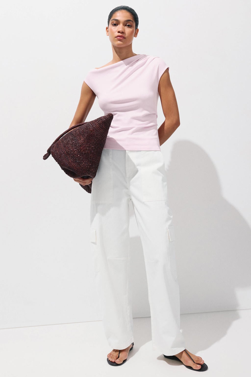 Mango top - lichtroze
