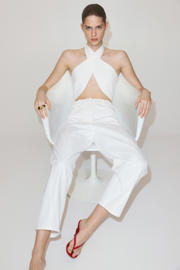 thumbnail: Mango barrel broek - wit