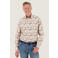 A fish named Fred regular fit casual overhemd met print - ecru