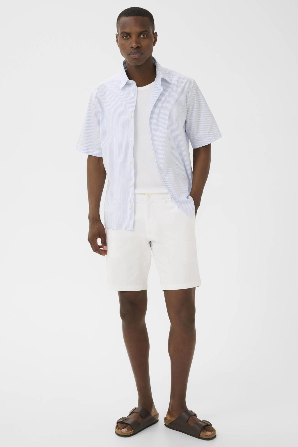 Matinique regular fit chino short - wit