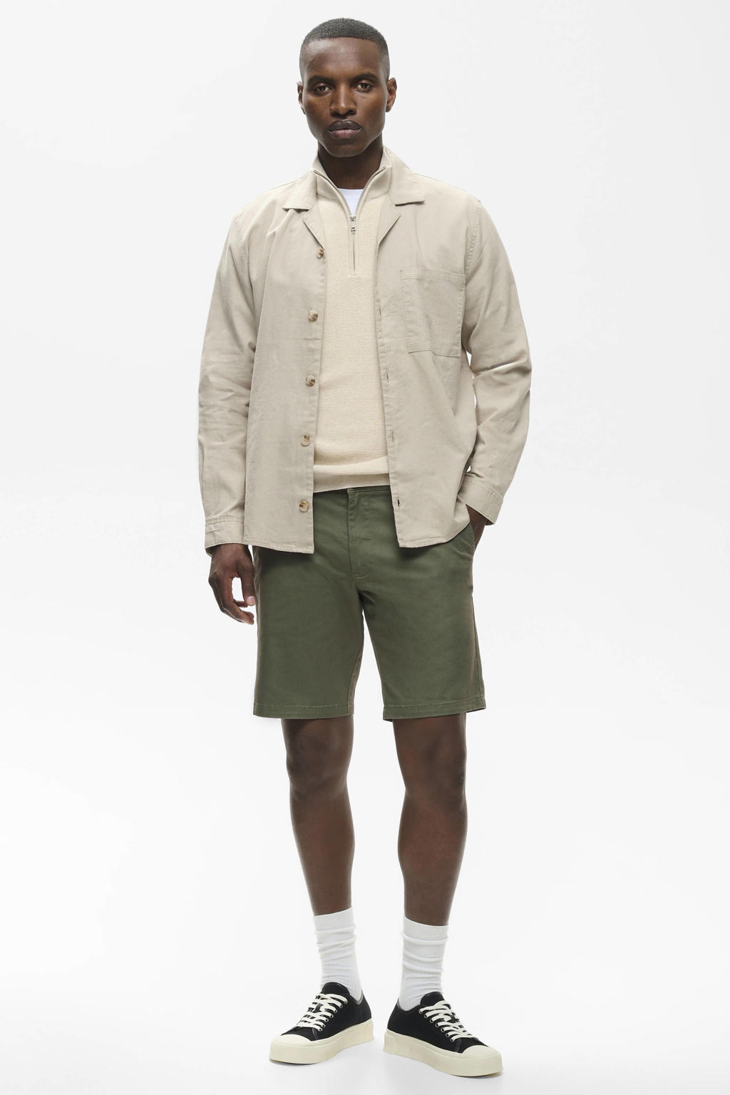 Matinique regular fit chino short - groen