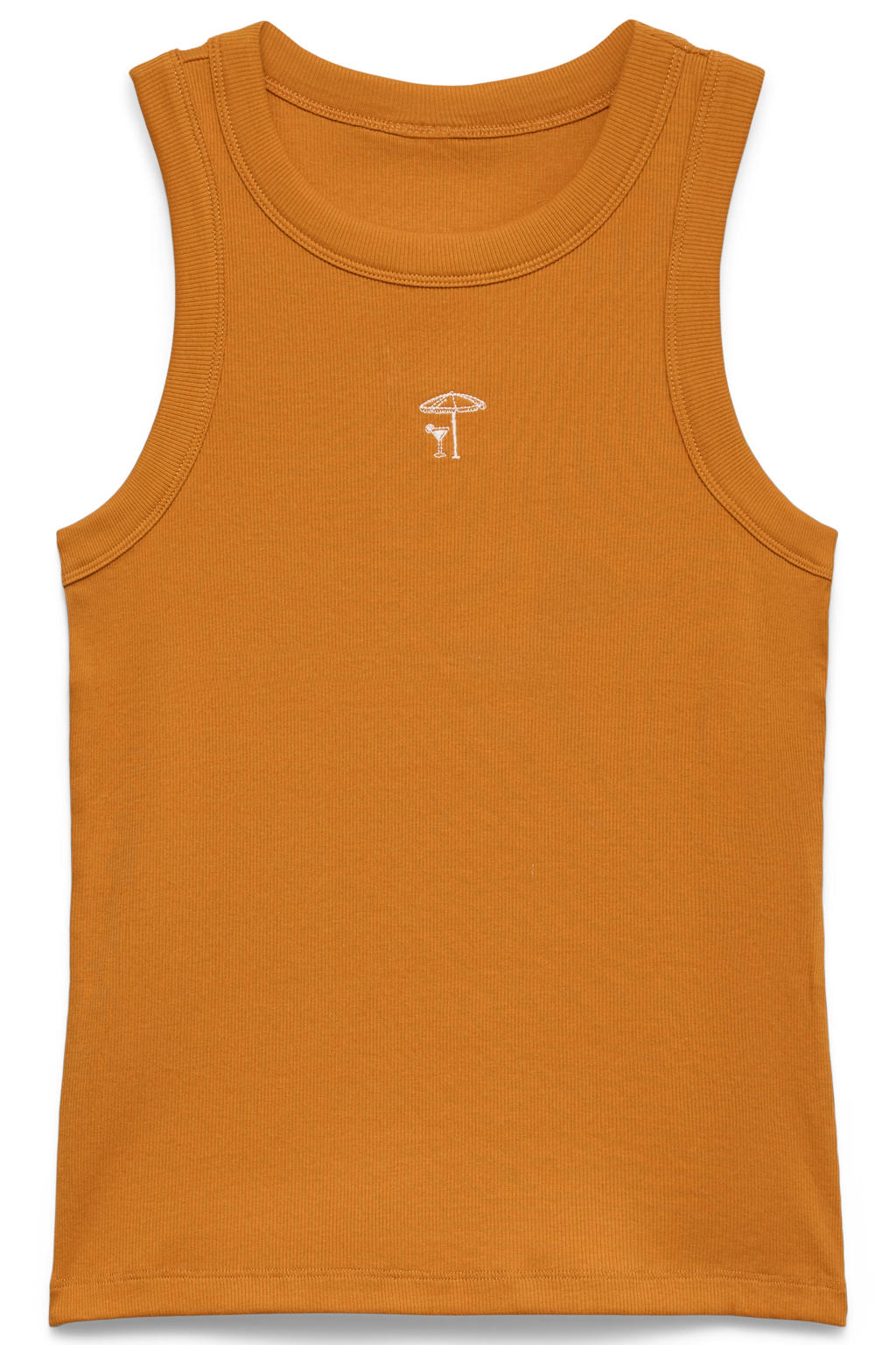 VERO MODA gebreide top met borduursels - oranje