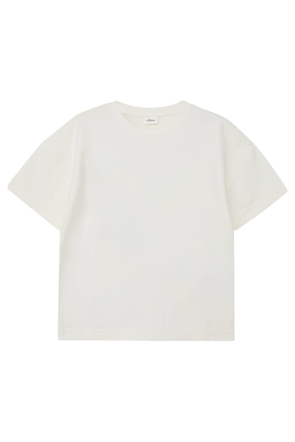 s.Oliver T-shirt met backprint - wit