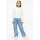 s.Oliver hoodie met backprint - wit