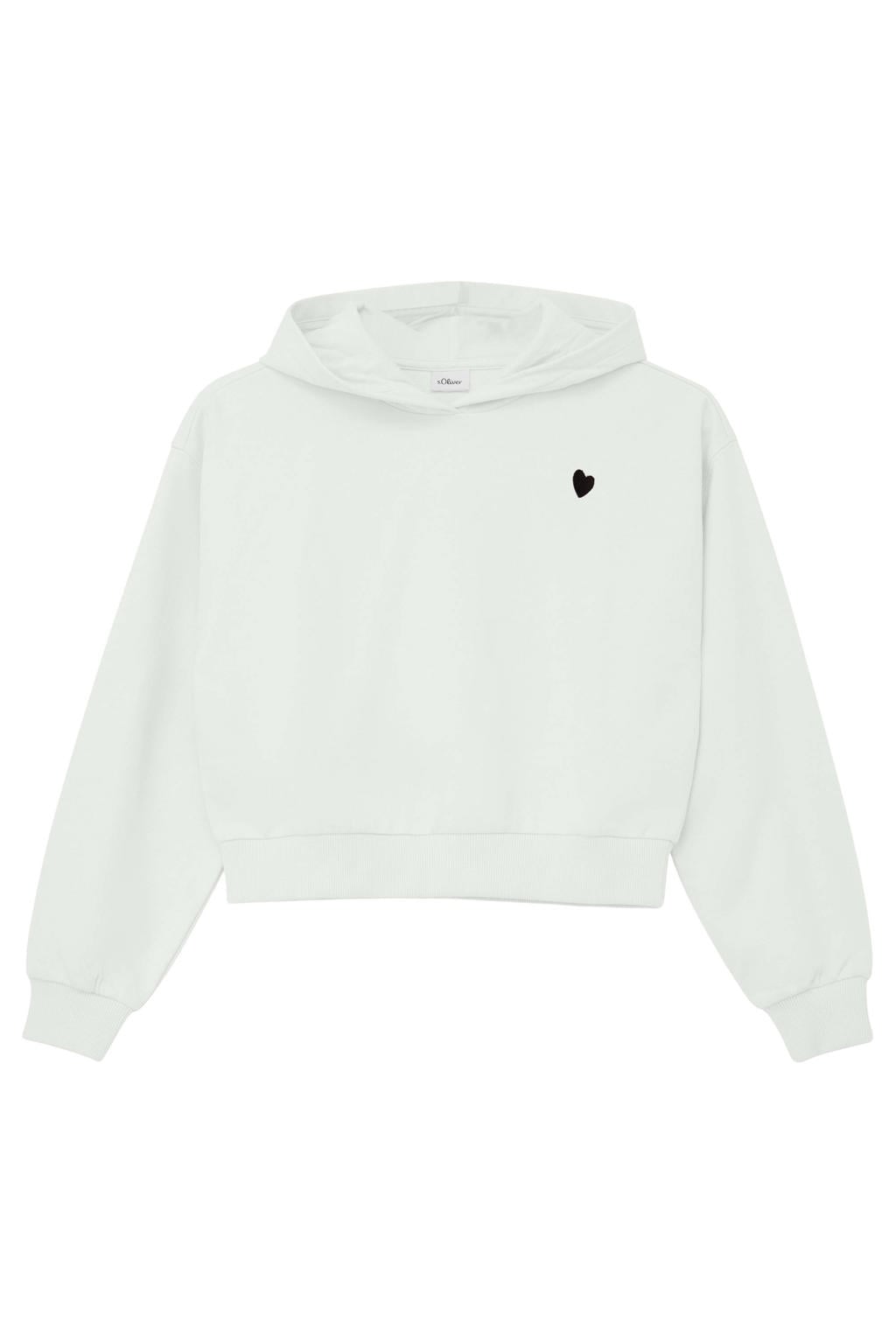 s.Oliver hoodie met backprint - wit