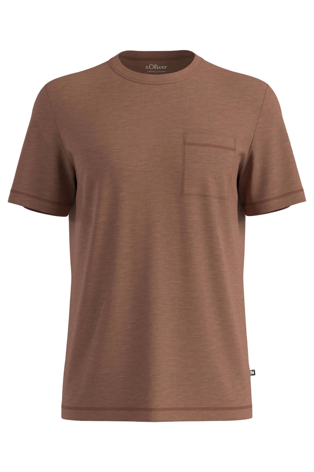 s.Oliver regular fit T-shirt - bruin