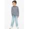 s.Oliver gestreepte longsleeve - donkerblauw