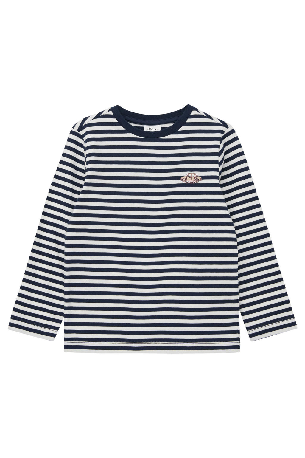 s.Oliver gestreepte longsleeve - donkerblauw
