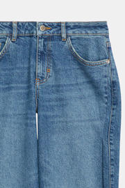 thumbnail: comma wide leg jeans - mediumblauw