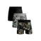 Muchachomalo boxershorts met print - zwart/grijs (set van 3)