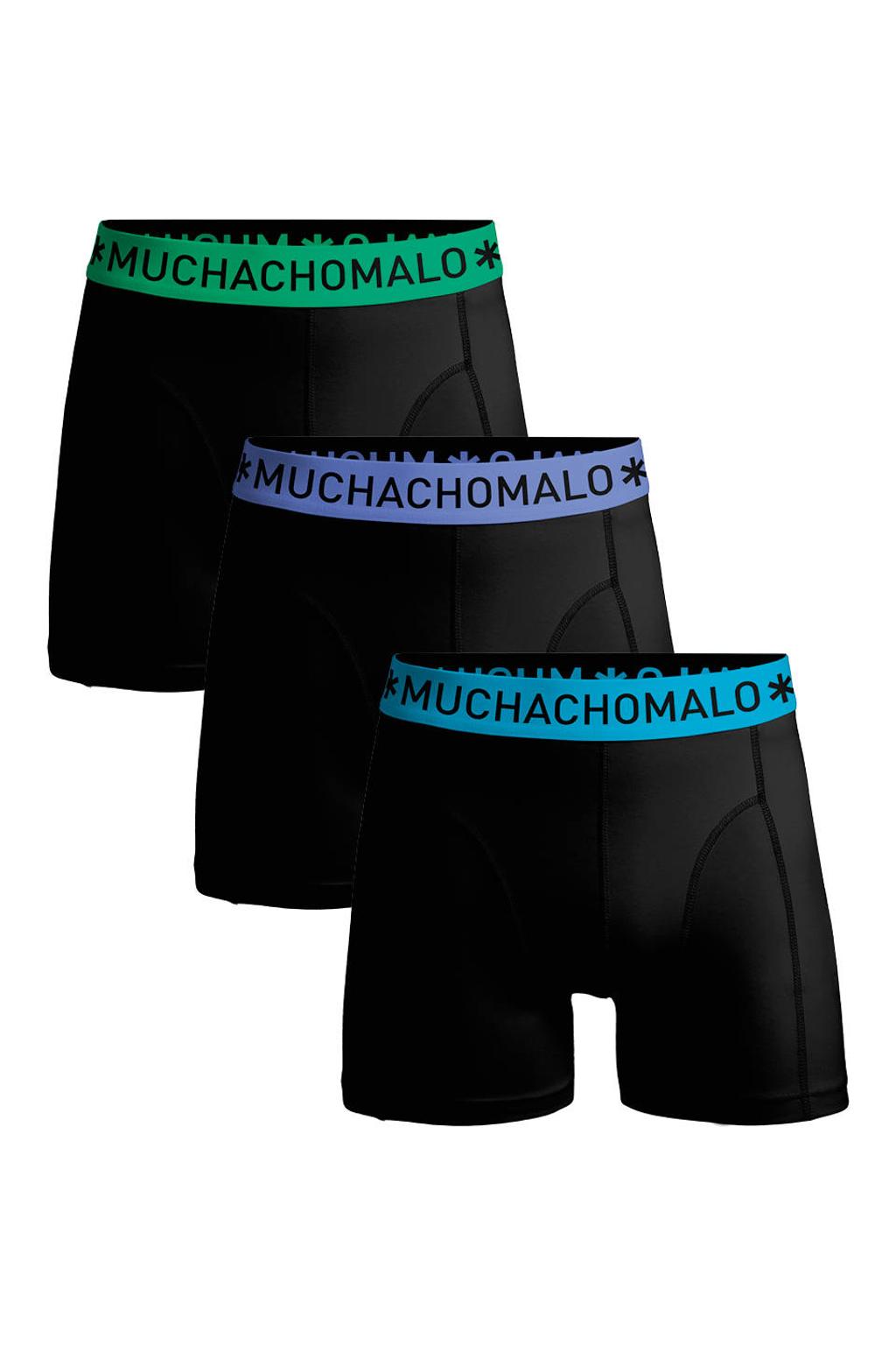 Muchachomalo boxershorts - zwart (set van 3)