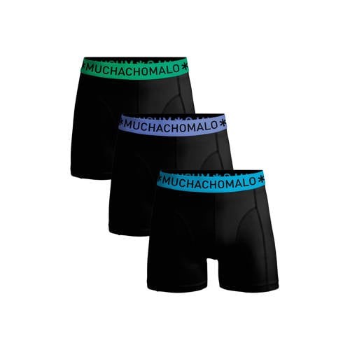 Muchachomalo boxershorts zwart (set van 3)