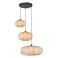 Lucide dimbare bamboe hanglamp E27 73x84,5 cm - lichte houtlook