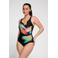 ten Cate Swim Tweka badpak met voorgevormde cups - zwart/meerkleurig