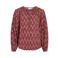 VILA top met print - roodbruin