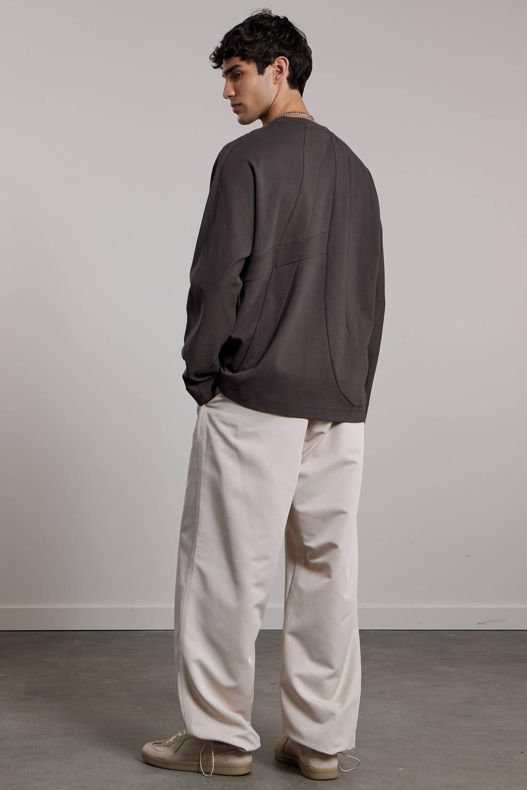 Aeden relaxed fit longsleeve - grijs