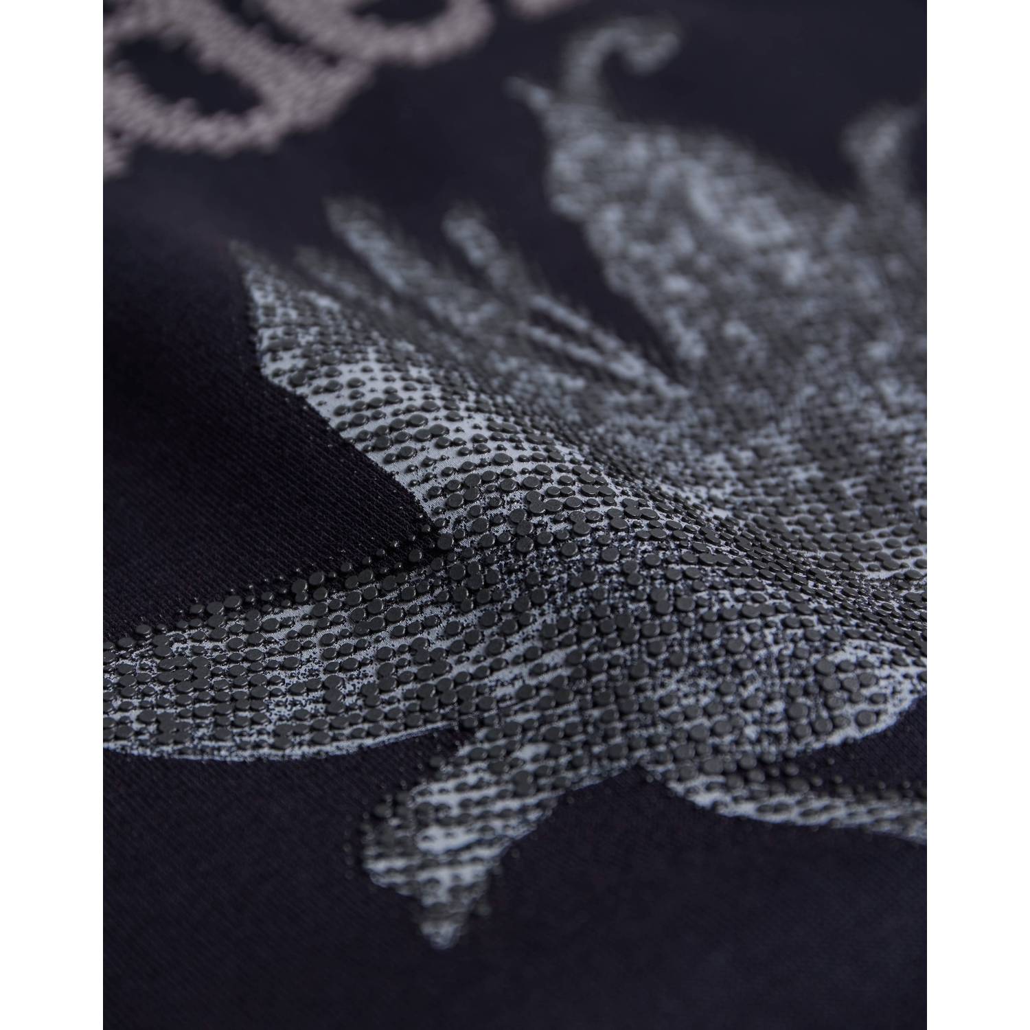 Aeden relaxed fit sweater met backprint zwart
