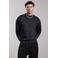 Aeden relaxed fit sweater met backprint - zwart