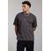 Aeden oversized T-shirt met backprint - grijs