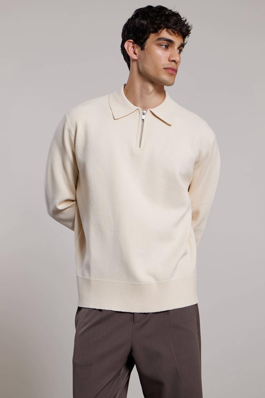 Aeden relaxed fit sweater - ecru