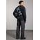 Aeden oversized longsleeve met backprint - zwart