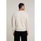 Aeden regular fit gebreide trui met logo - off-white