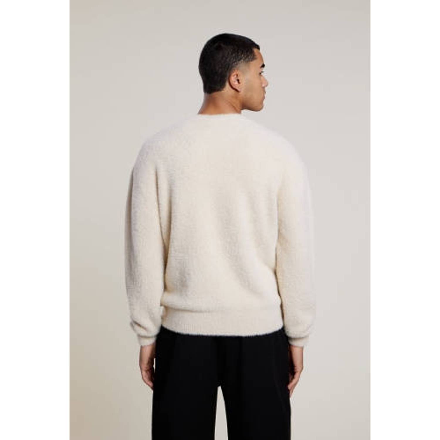 Aeden regular fit gebreide trui met logo off-white