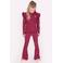 B.Nosy aansluitende longsleeve met ruches en print - roze