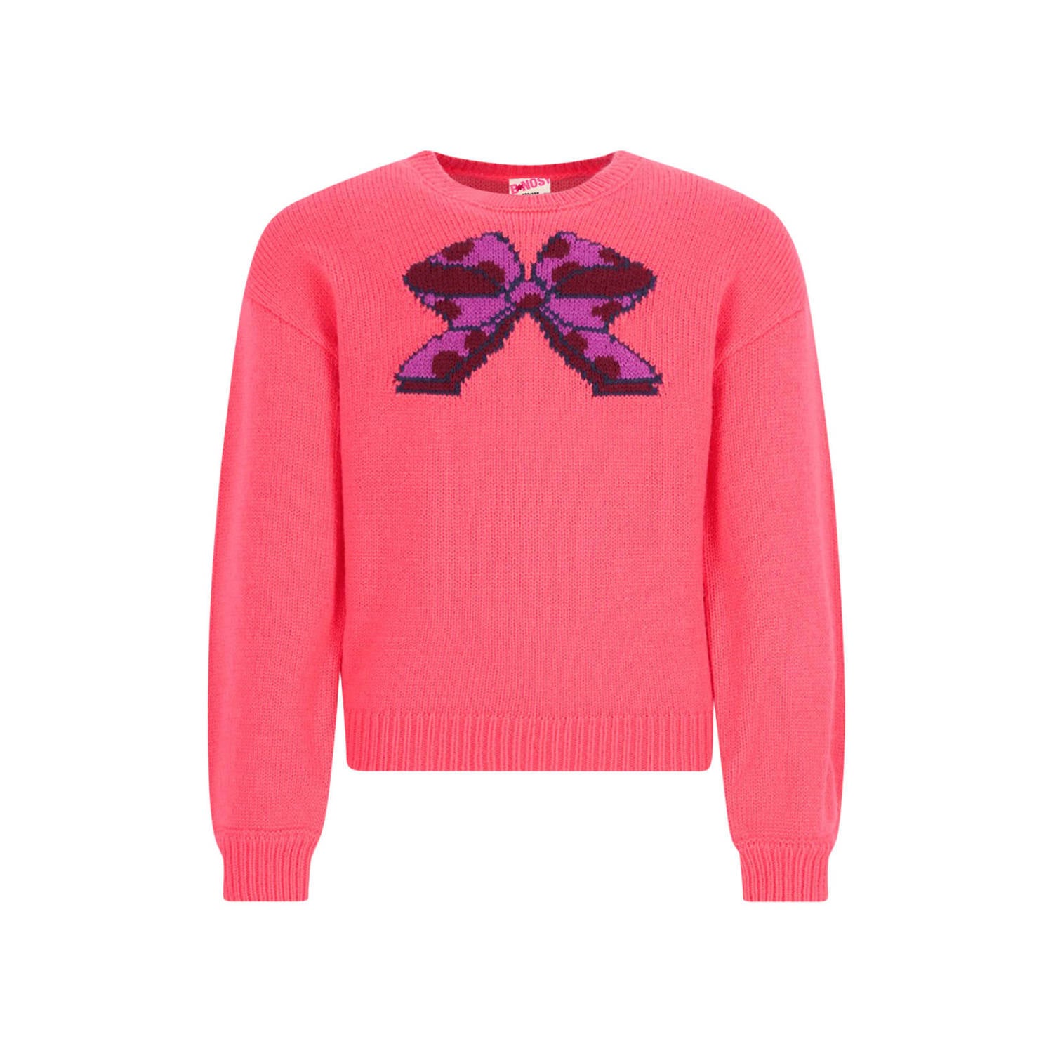 B.Nosy rechtvallende sweater met print oranje